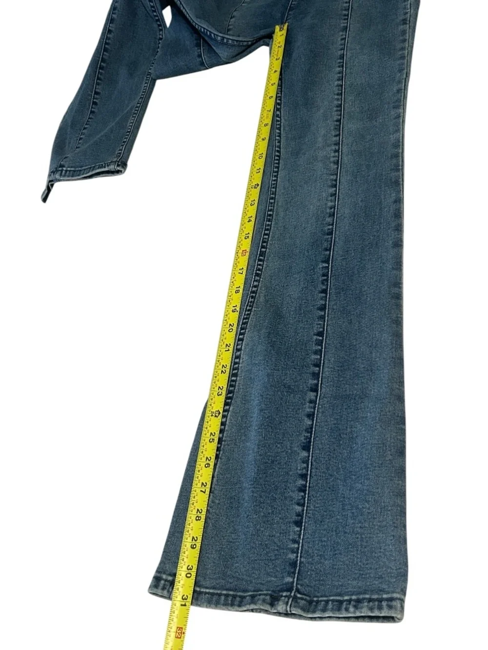 Free People Wee The Free High-Rise Pull On Flare Jeans Size 26 Cotton